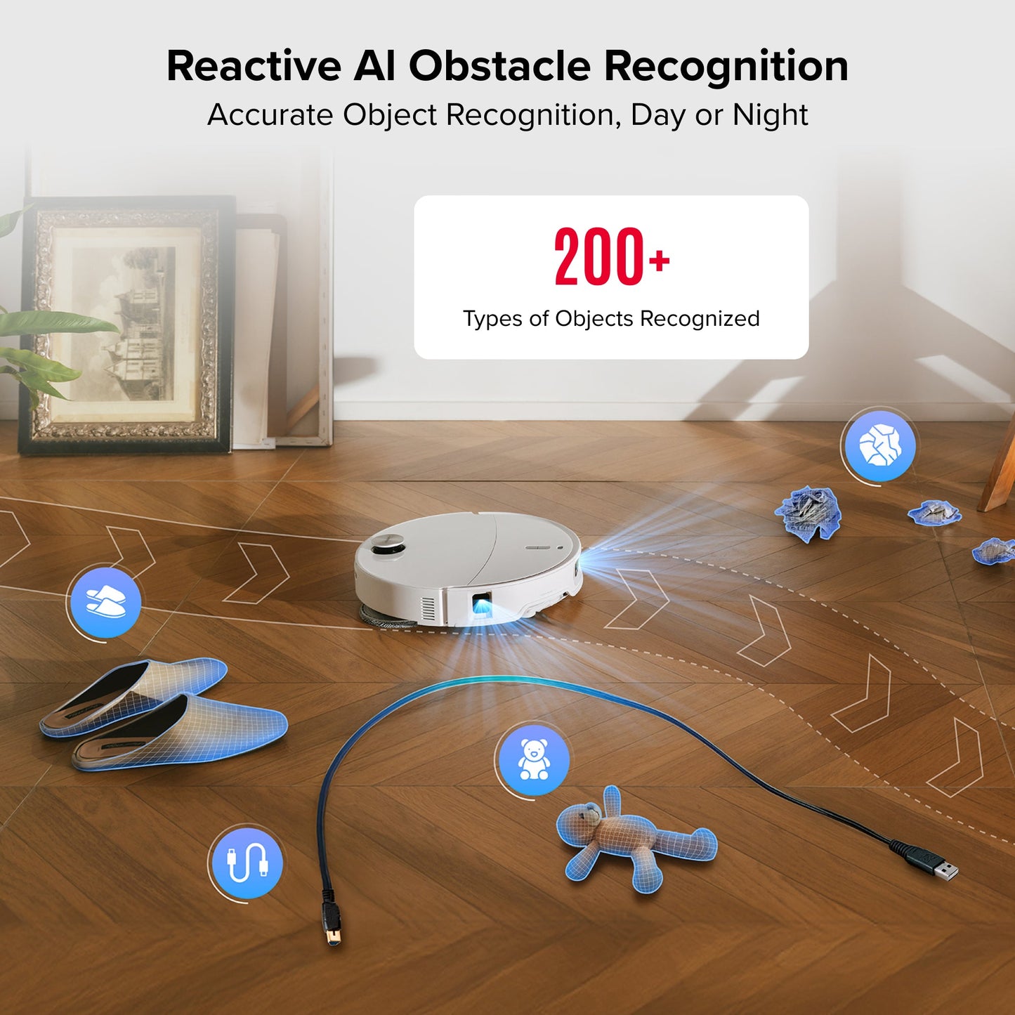 Roborock Qrevo Curv 2 Pro Robot Vacuum & Mop, 25,000 Pa Suction, Zero-Tangle, 100°C Hot Water Wash, Self-Cleaning, Smart Obstacle Avoidance, Auto Drying, Carpet Sensing for Pet Hair