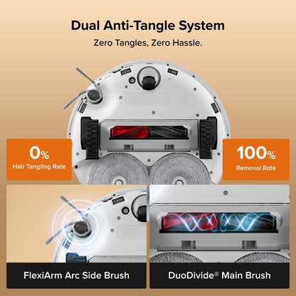 Roborock Qrevo Edge 2 - 25,000 Pa HyperForce™  Suction & Dual Anti-Tangle System