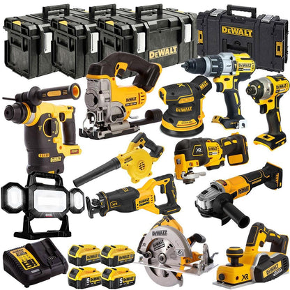 Dewalt 18V 12 Piece Combo Kit with 4 x Batteries & Charger T4TKIT-1319